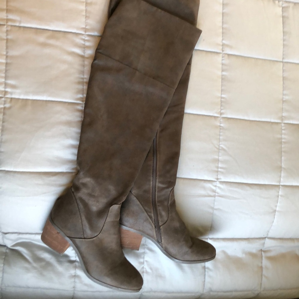 Brown Thigh-high Boots